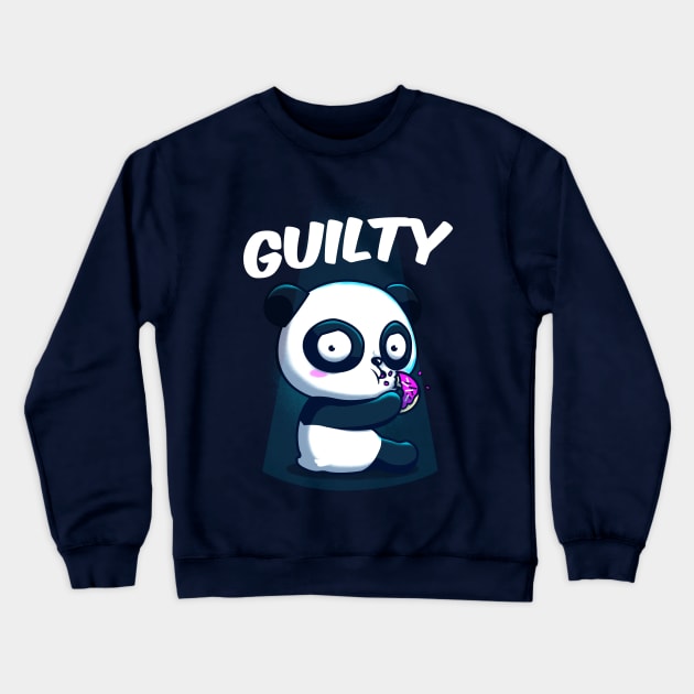 Guilty Panda Crewneck Sweatshirt by Donnie
